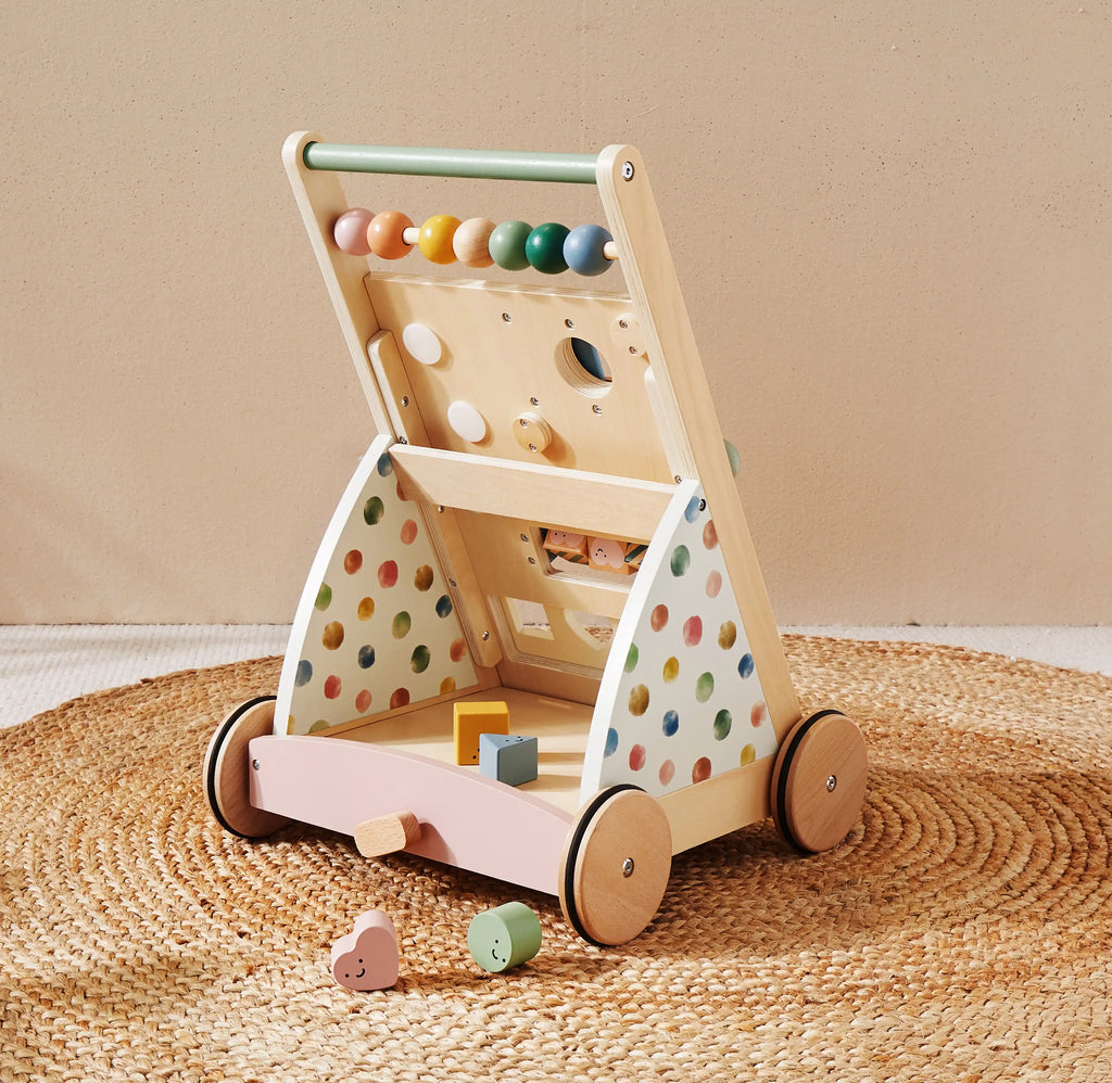 Tiny Land® Versatile Natural Wooden Baby Walker (Copy)